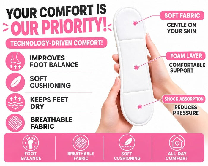 Women Padded No Show Socks
