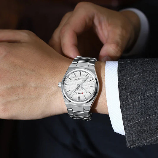 Stainless Curren Athens men's watch