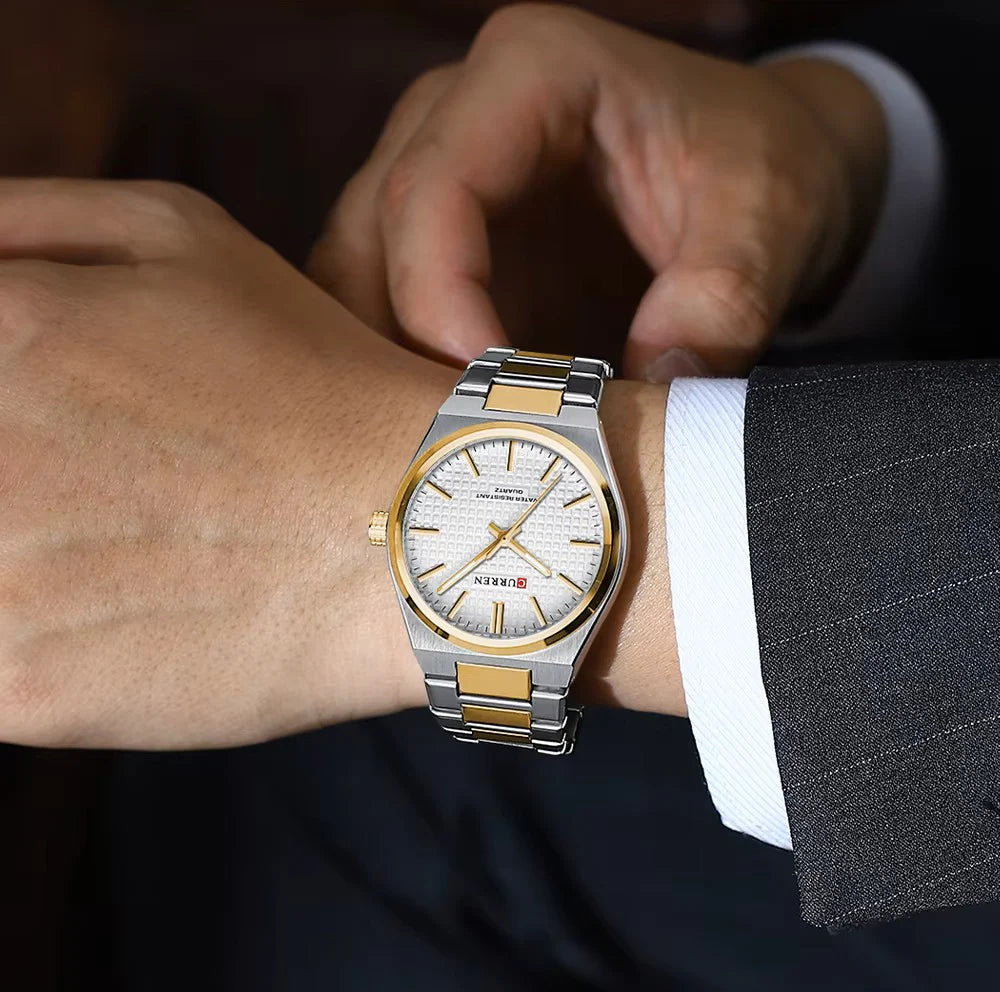 Stainless Curren Athen couples watches