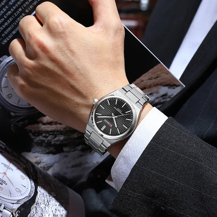 Stainless Curren Athens men's watch