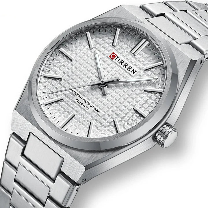 Stainless Curren Athens men's watch