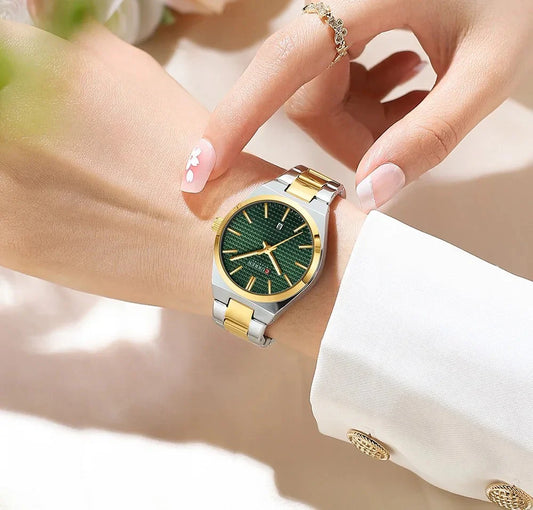 Stainless Curren Athen couples watch