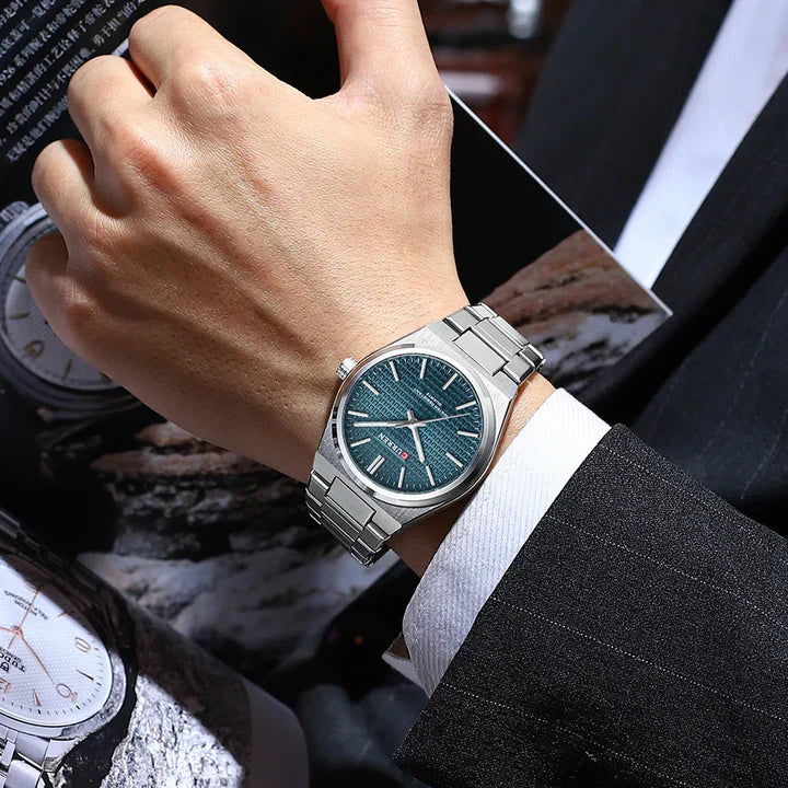 Stainless Curren Athen couples watch
