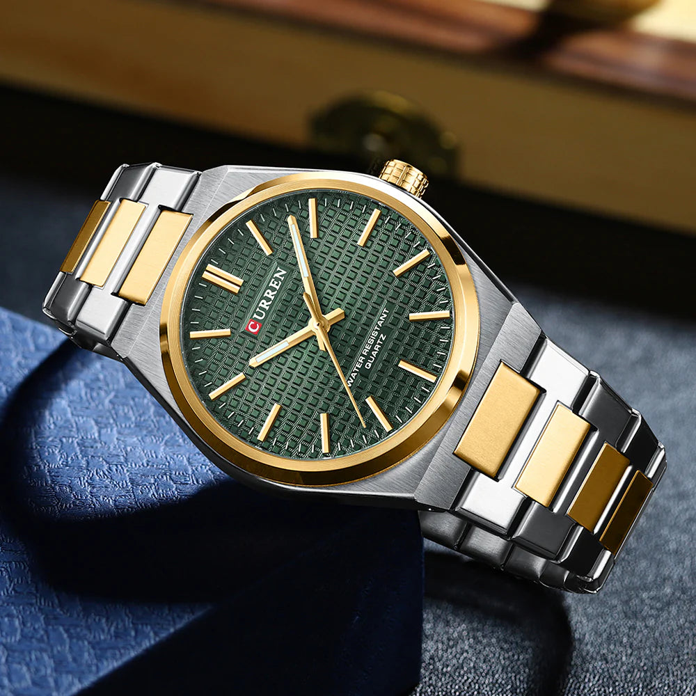 Stainless Curren Athen couples watch