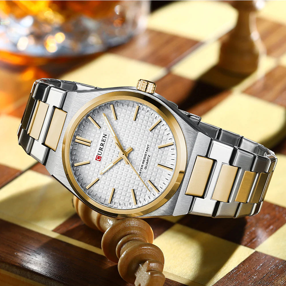 Stainless Curren Athen couples watches
