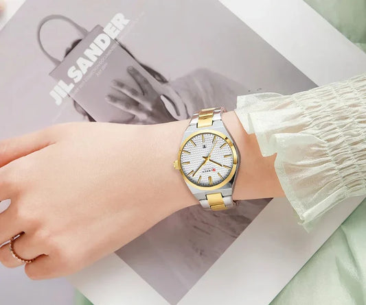 Stainless Curren Athen couples watches