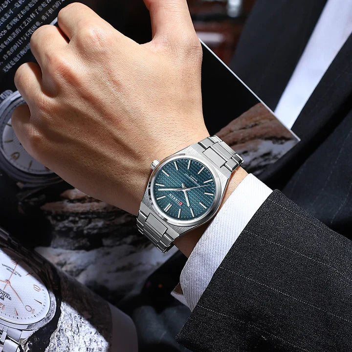 Stainless Curren Athens men's watch