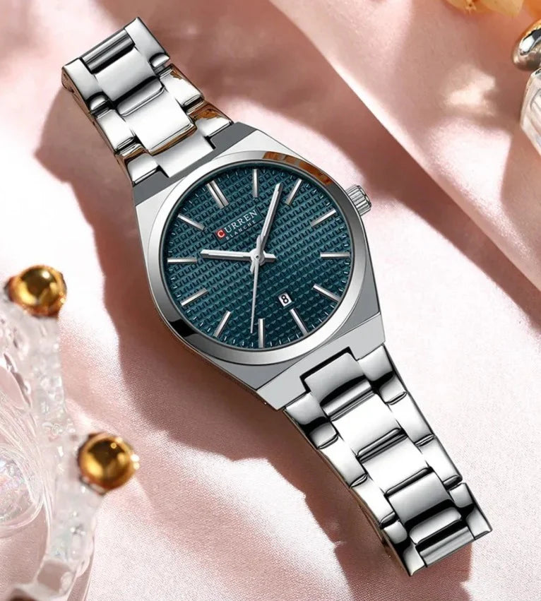 Stainless Curren Athen couples watch
